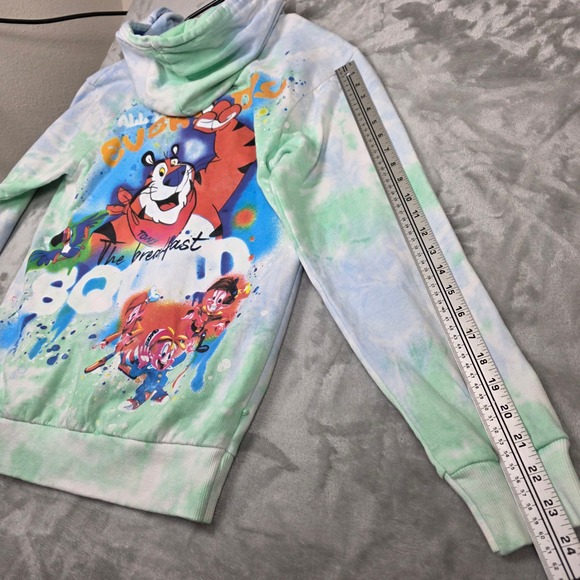 Kelloggs Tony the Tiger Tie Dye Hoodie Unisex S 2021 Pre-Owned - Picture 10 of 10